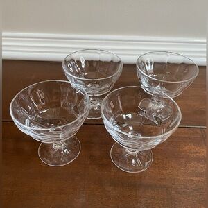 Villeroy & Boch Farmhouse Touch Footed Dessert Bowls, Discontinued, set of 4